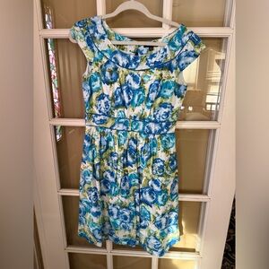 Rachel Blue Floral Dress
